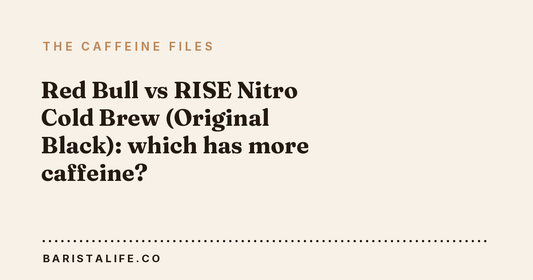 Red Bull vs RISE Nitro Cold Brew (Original Black): which has more caffeine?