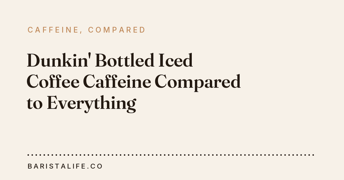 Dunkin' Bottled Iced Coffee Caffeine Compared to Everything