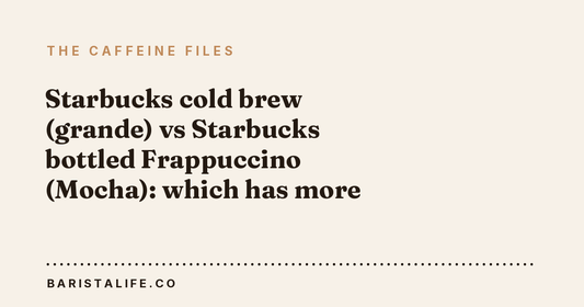Starbucks cold brew (grande) vs Starbucks bottled Frappuccino (Mocha): which has more caffeine?