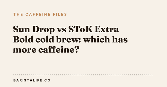 Sun Drop vs SToK Extra Bold cold brew: which has more caffeine?