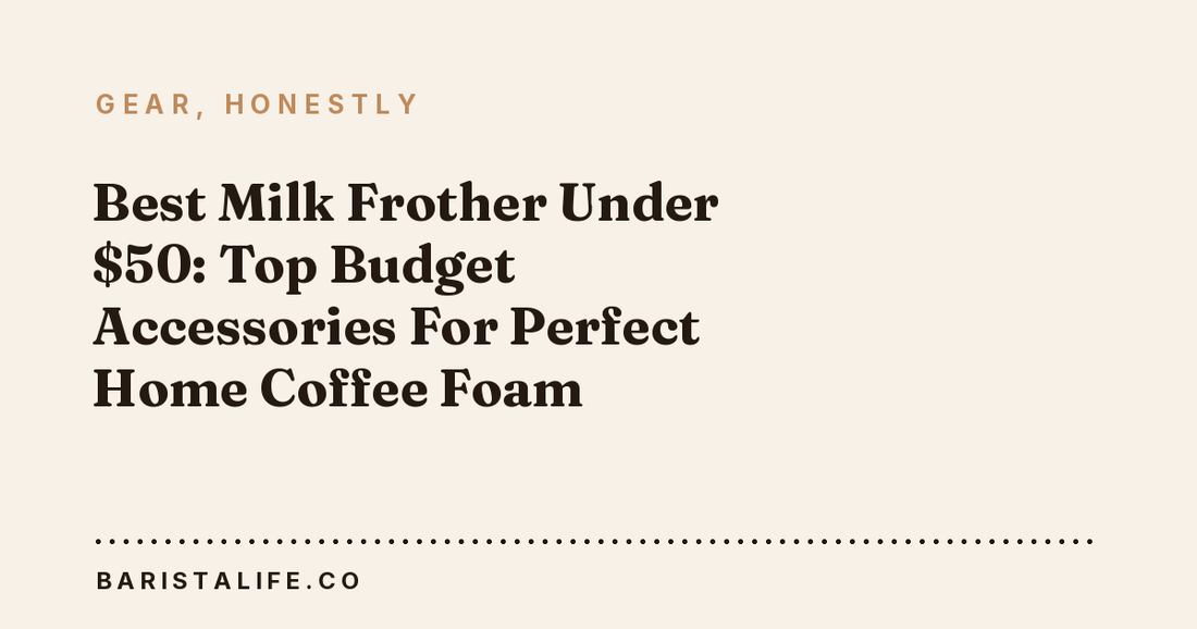 Best Milk Frother Under $50: Top Budget Accessories For Perfect Home Coffee Foam
