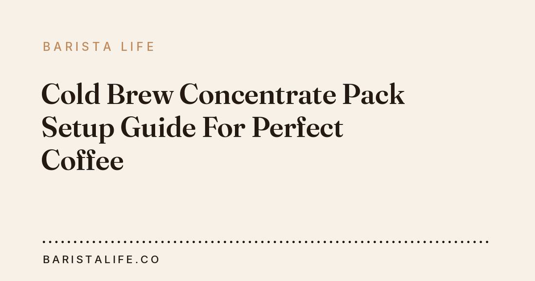 Cold Brew Concentrate Pack Setup Guide For Perfect Coffee