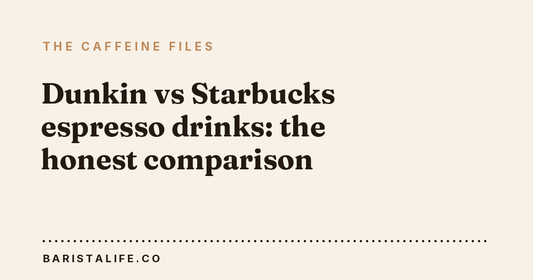 Dunkin vs Starbucks espresso drinks: the honest comparison