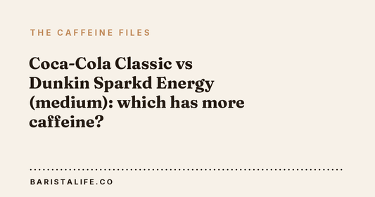Coca-Cola Classic vs Dunkin Sparkd Energy (medium): which has more caffeine?