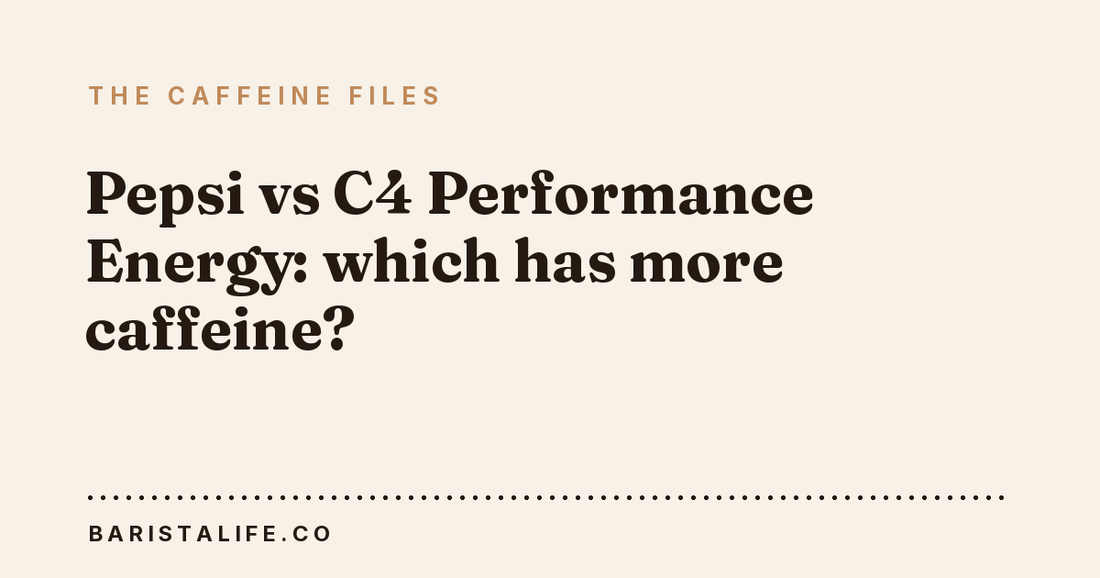 Pepsi vs C4 Performance Energy: which has more caffeine?