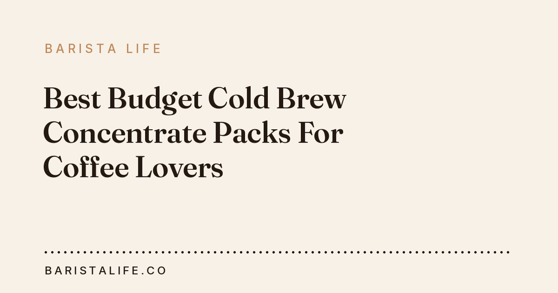 Best Budget Cold Brew Concentrate Packs For Coffee Lovers