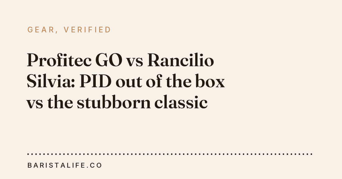 Profitec GO vs Rancilio Silvia: PID out of the box vs the stubborn classic