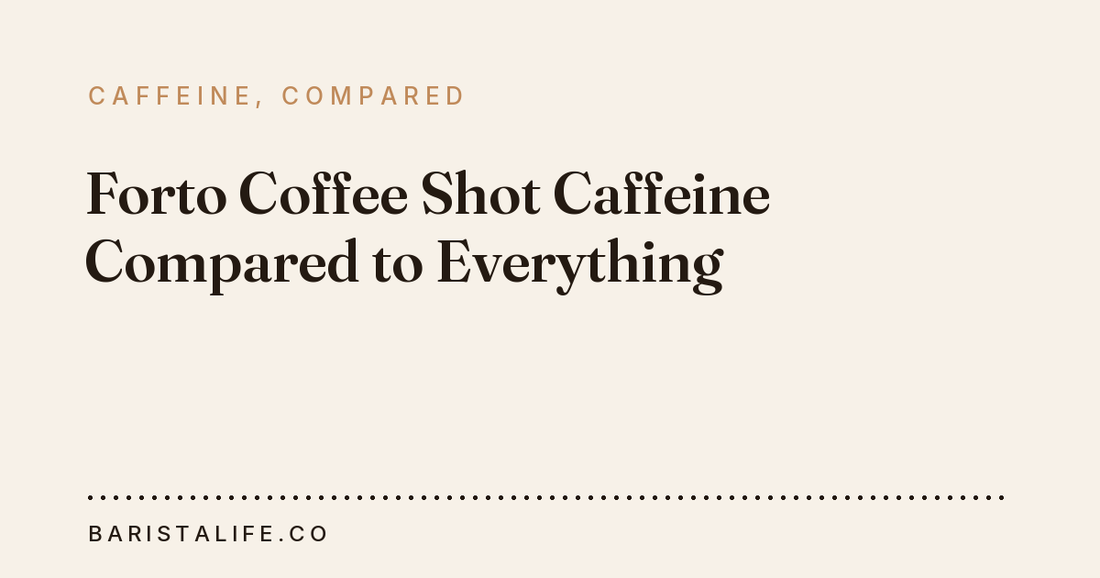 Forto Coffee Shot Caffeine Compared to Everything