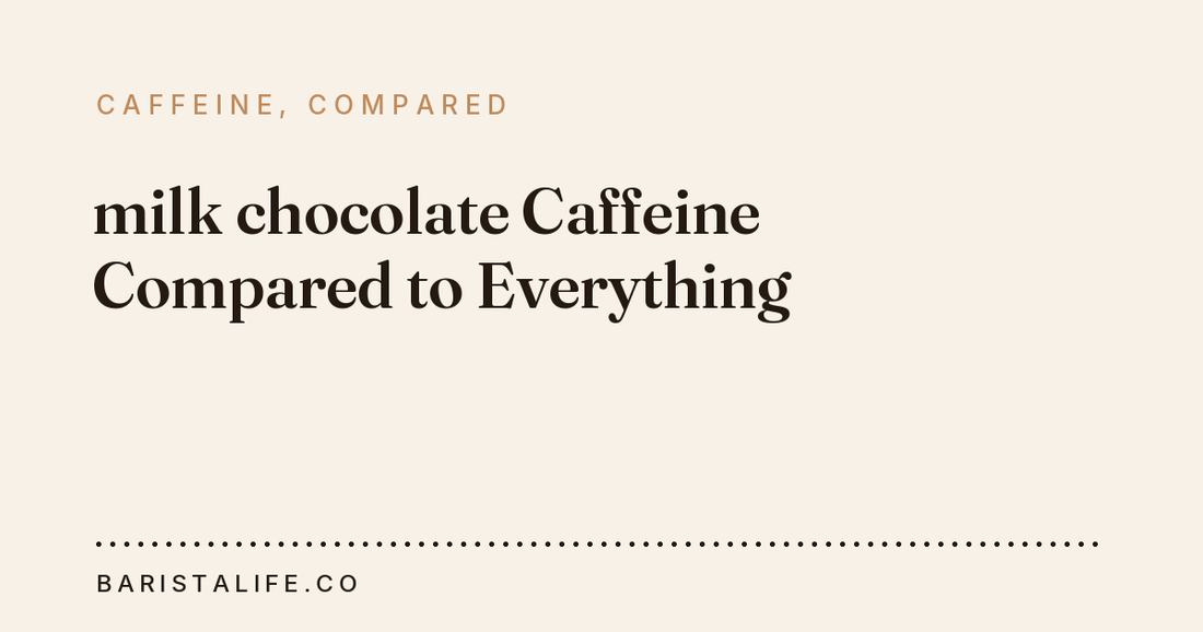 milk chocolate Caffeine Compared to Everything