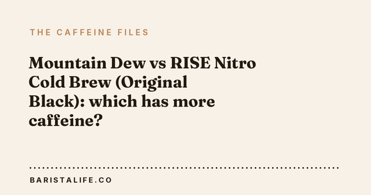 Mountain Dew vs RISE Nitro Cold Brew (Original Black): which has more caffeine?