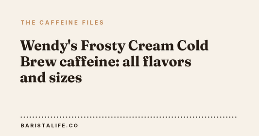 Wendy's Frosty Cream Cold Brew caffeine: all flavors and sizes
