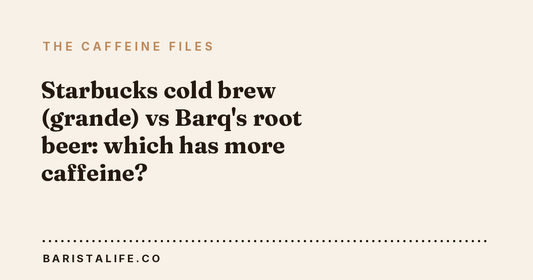 Starbucks cold brew (grande) vs Barq's root beer: which has more caffeine?