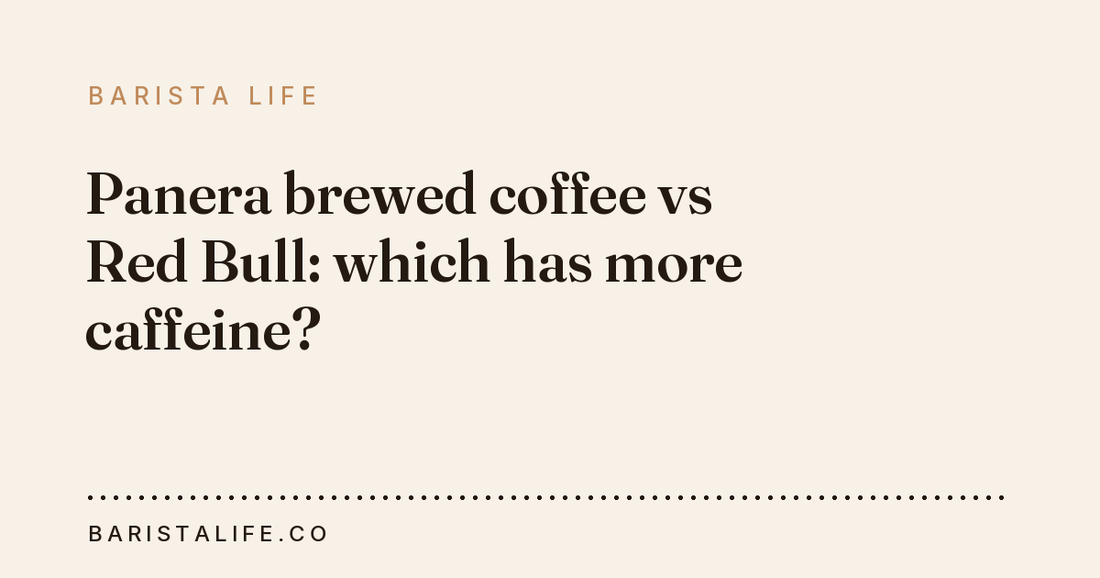 Panera brewed coffee vs Red Bull: which has more caffeine?