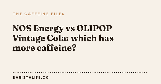 NOS Energy vs OLIPOP Vintage Cola: which has more caffeine?