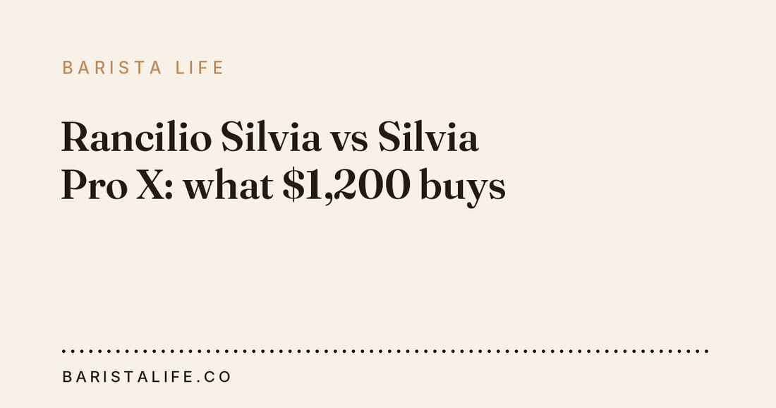 Rancilio Silvia vs Silvia Pro X: what $1,200 buys