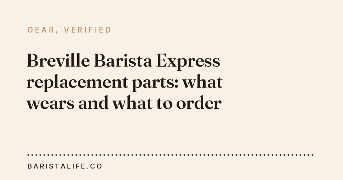 Breville Barista Express replacement parts: what wears and what to order