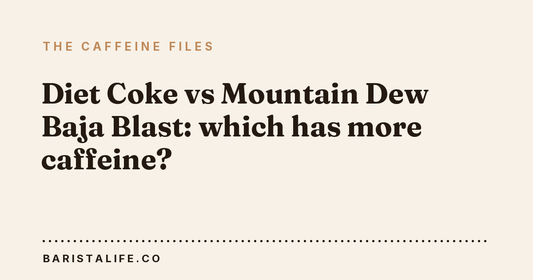 Diet Coke vs Mountain Dew Baja Blast: which has more caffeine?