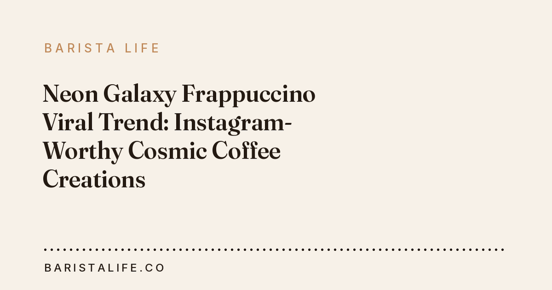 Neon Galaxy Frappuccino Viral Trend: Instagram-Worthy Cosmic Coffee Creations