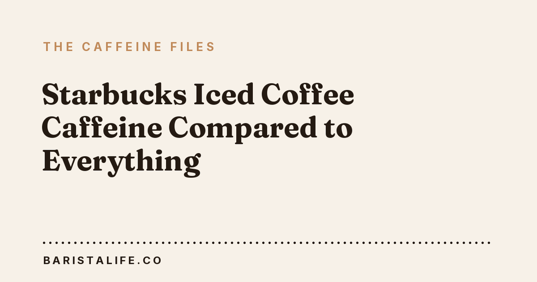 Starbucks Iced Coffee Caffeine Compared to Everything