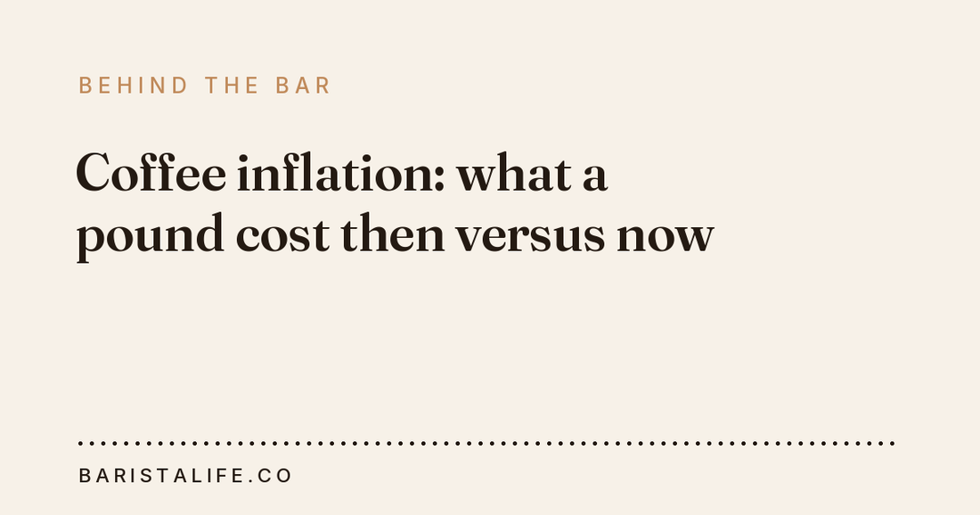 Coffee inflation: what a pound cost then versus now