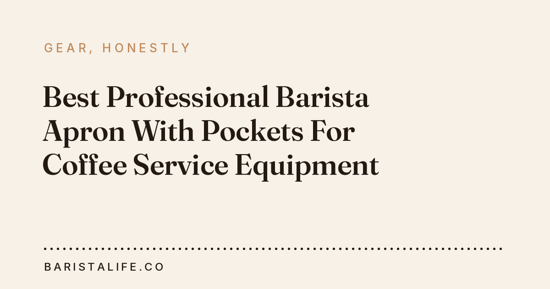 Best Professional Barista Apron With Pockets For Coffee Service Equipment