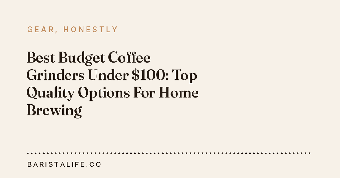 Best Budget Coffee Grinders Under $100: Top Quality Options For Home Brewing