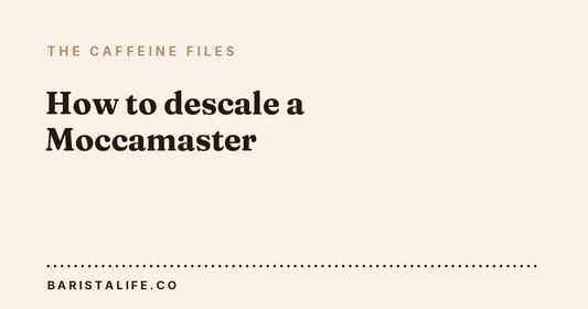How to descale a Moccamaster