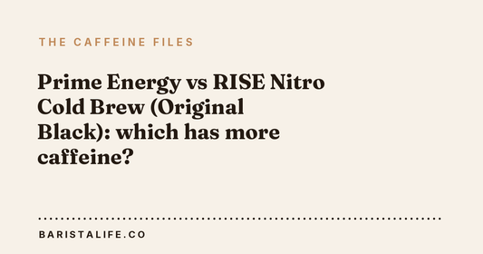Prime Energy vs RISE Nitro Cold Brew (Original Black): which has more caffeine?
