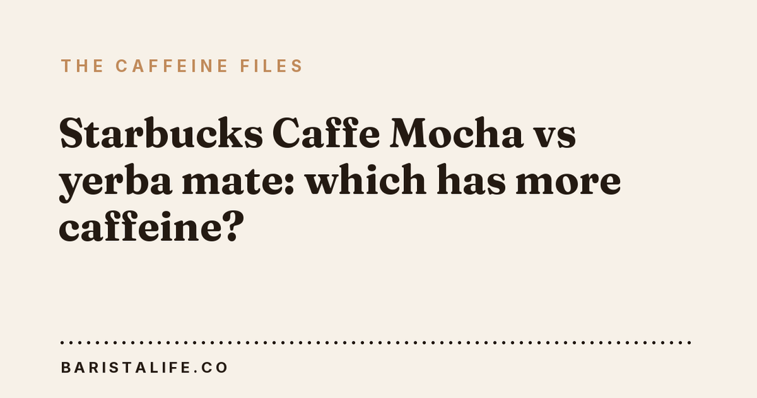 Starbucks Caffe Mocha vs yerba mate: which has more caffeine?