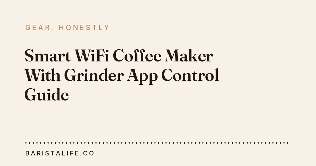 Smart WiFi Coffee Maker With Grinder App Control Guide