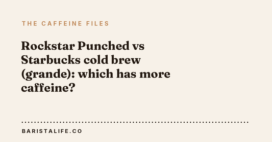 Rockstar Punched vs Starbucks cold brew (grande): which has more caffeine?