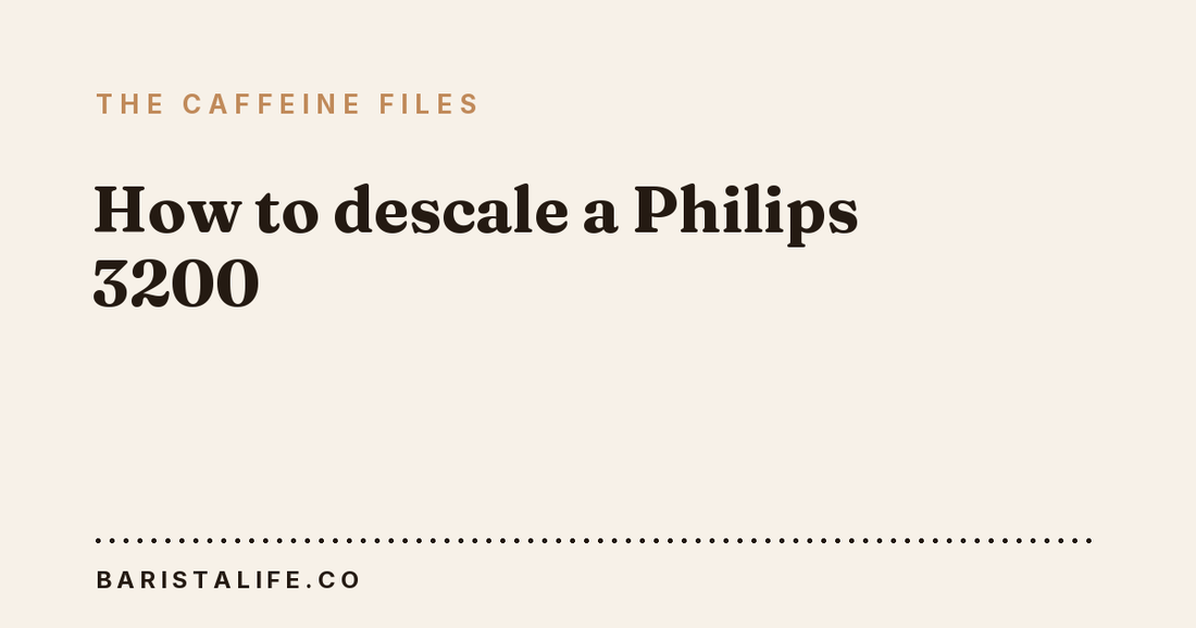 How to descale a Philips 3200