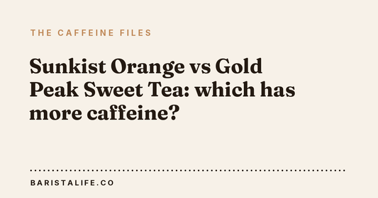 Sunkist Orange vs Gold Peak Sweet Tea: which has more caffeine?