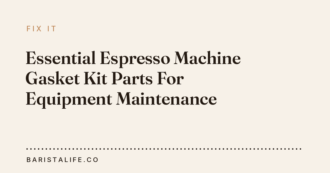 Essential Espresso Machine Gasket Kit Parts For Equipment Maintenance