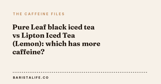 Pure Leaf black iced tea vs Lipton Iced Tea (Lemon): which has more caffeine?