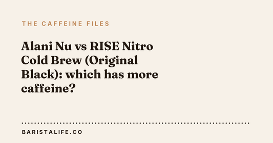 Alani Nu vs RISE Nitro Cold Brew (Original Black): which has more caffeine?