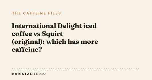 International Delight iced coffee vs Squirt (original): which has more caffeine?