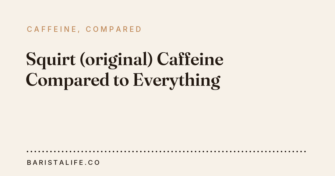 Squirt (original) Caffeine Compared to Everything