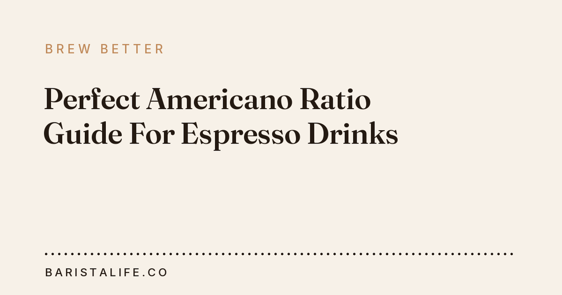 Perfect Americano Ratio Guide For Espresso Drinks