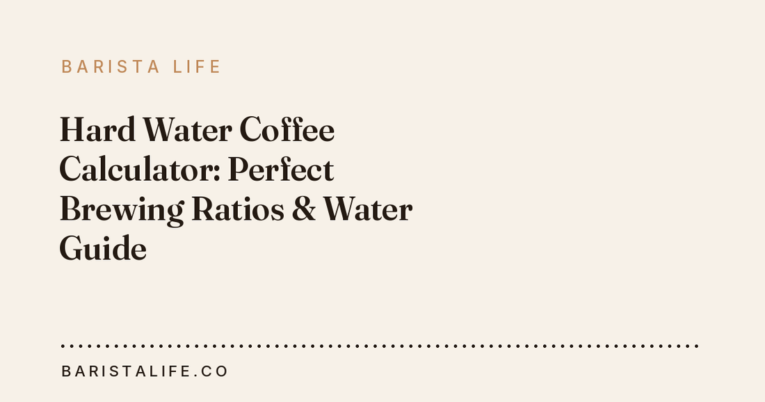 Hard Water Coffee Calculator: Perfect Brewing Ratios & Water Guide