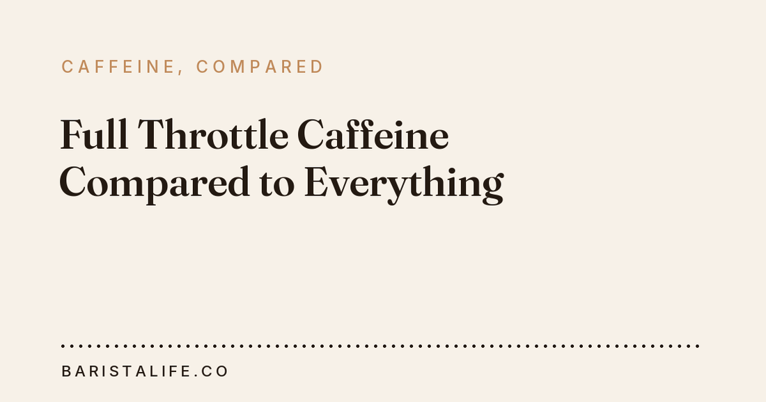 Full Throttle Caffeine Compared to Everything