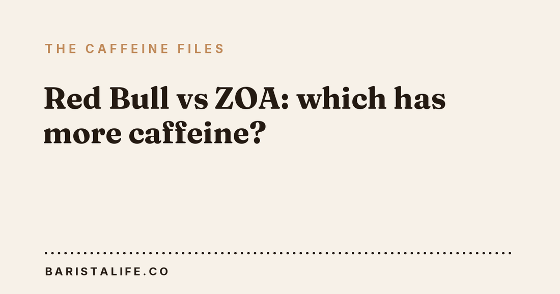 Red Bull vs ZOA: which has more caffeine?