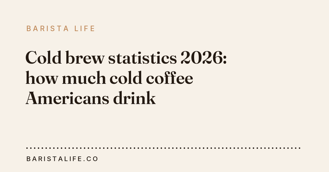 Cold brew statistics 2026: how much cold coffee Americans drink