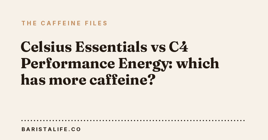 Celsius Essentials vs C4 Performance Energy: which has more caffeine?