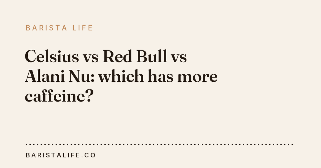 Celsius vs Red Bull vs Alani Nu: which has more caffeine?