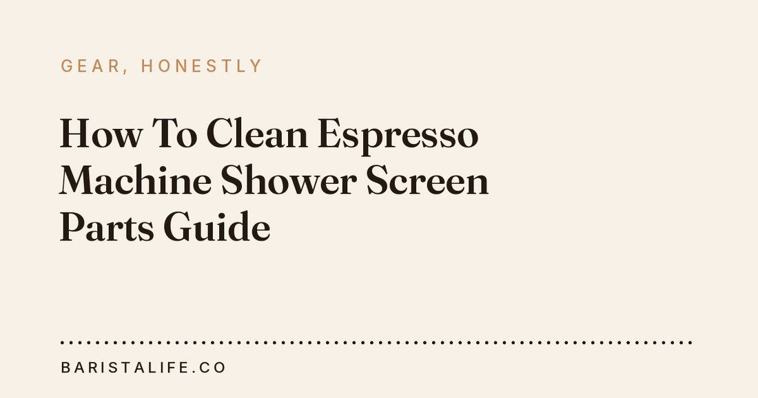 How To Clean Espresso Machine Shower Screen Parts Guide
