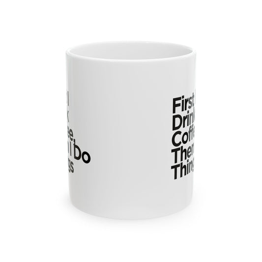 Coffee Lover's Ceramic Mug - Nectar of the Gods, Funny Gift for Him/Her, Office Mug, Birthday Present, Kitchen Decor