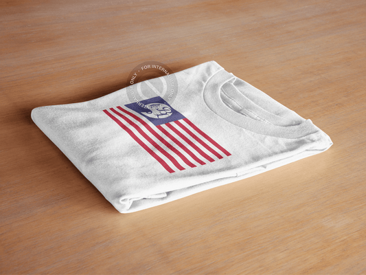 American Flag Barista Life White Tee