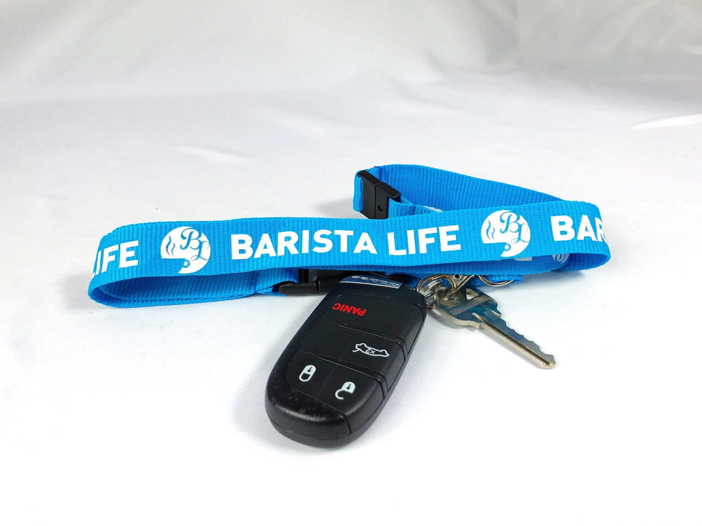 Blue Barista Life Lanyard