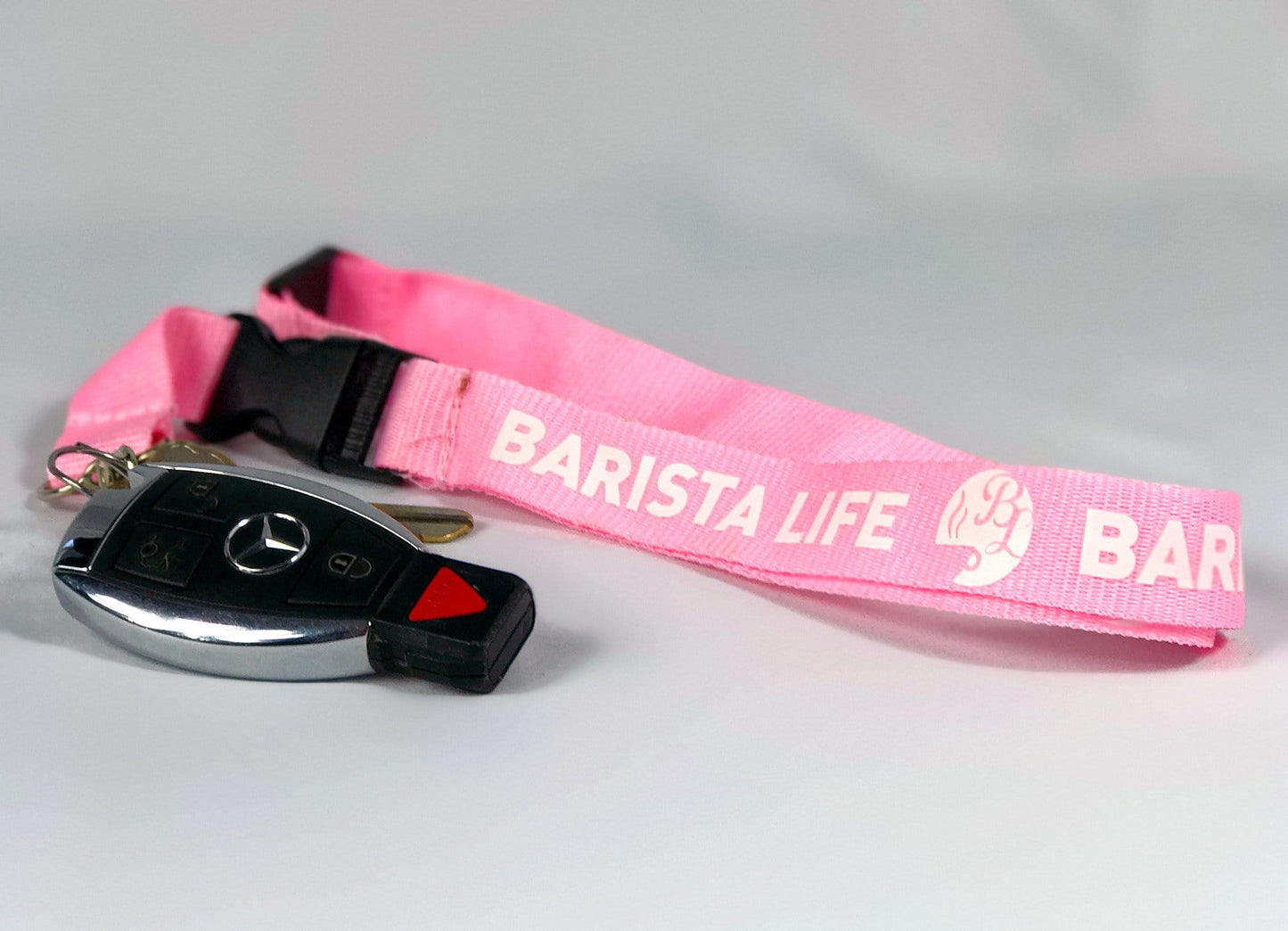 Pink Barista Life Lanyard